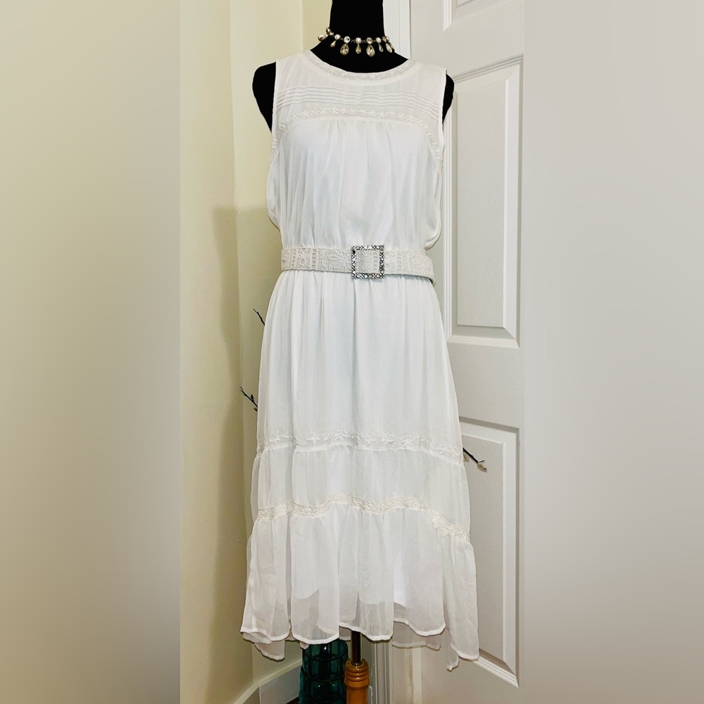 Simply Vera Vera Wang White Maxi High Low Dress